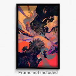 Art Poster - Attractive Earthquake (Psychedelic Trippy Weird Cartoon Print)