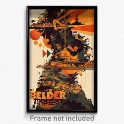 Greek Movie Poster - Gigantic Belvedere (Greece Retro Film Art Print)
