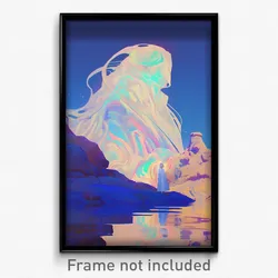 Art Poster - Barren Chamber (Psychedelic Trippy Weird 11x17 Cartoon Print)