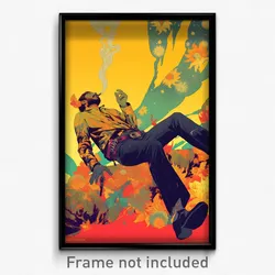 Bollywood Movie Poster - Man Feeling Happy, Valuable High Waist Shorts (Print)