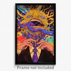 Mexican Movie Poster - Wiry Spaghetti (Mexico Psychedelic Art Retro Film Print)
