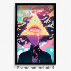 Art Poster - Treasured Dam (Psychedelic Trippy Weird 11x17 Print)