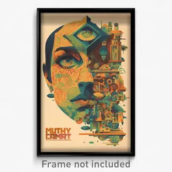 Spanish Movie Poster - Musty Chamber (Spain Psychedelic Art Retro Film Print)
