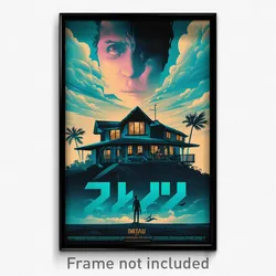 Brazilian Movie Poster - Flickering Villa (Brazil Retro Film Art Print)