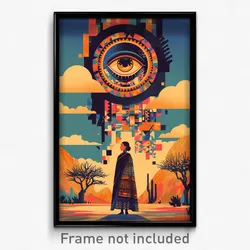 Mexican Movie Poster - Big Crossroad (Mexico Psychedelic Art Retro Film Print)