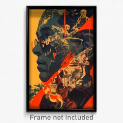 Russian Movie Poster - Wire Frame Glitchy Hospital (Russia Retro Film Art Print)