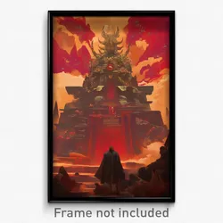 Movie Art Poster - Bleak Throne Room (Psychedelic Retro Weird Film Print)