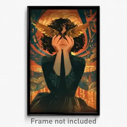 Mexican Movie Poster - Girl Feeling Anxious, Interesting Asymmetrical Wings