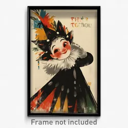 Mexican Movie Poster - Boy Feeling Cheeky, Whimsical Fur Trimmed Dress (Print)