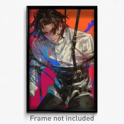 Anime Art Poster - Man Feeling Cynicism Wearing Advanced Straitjacket (Print)