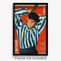 Vietnamese Movie Poster - Boy Feeling Troubled, Striped Blue Sleeves (Art Print)