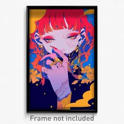 Anime Art Poster - Woman Feeling Insightful Wearing Grimy Gold (Print)
