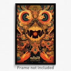 Thai Movie Poster - Unrealistic Space (Thailand Retro Film Art Print)