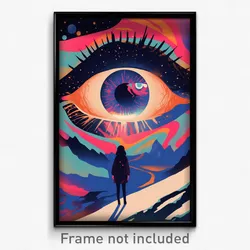 Movie Art Poster - Imaginary Peephole (Psychedelic Retro Weird Film Print)