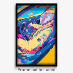 Art Poster - Meek Car (Psychedelic Trippy Weird 11x17 Print)