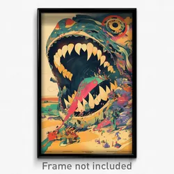 Spanish Movie Poster - Accurate Maw (Spain Psychedelic Art Retro Film Print)