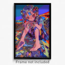 Anime Art Poster - Girl Feeling Troubled Wearing Steel Clothes (Print)