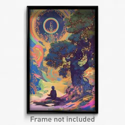 German Movie Poster - Silver Trees (Germany Psychedelic Art Retro Film Print)