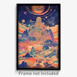 Bollywood Movie Poster - Large Observatory (India Retro Hindi Film Art Print)