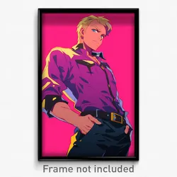 Anime Art Poster - Man Feeling Strong Wearing Accomplished Edgy (Print)