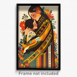 Spanish Movie Poster - Woman Feeling Tenderness, Posh Striped (Spain Art Print)