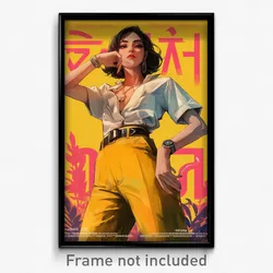 Thai Movie Poster - Woman Feeling Interest, Bumpy Pants (Thailand Art Print)