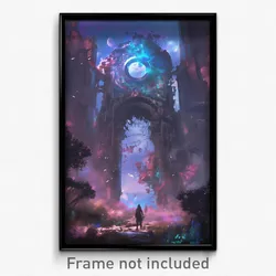 Art Poster - Faraway Keep (Psychedelic Trippy Weird 11x17 Print)