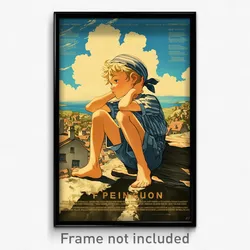 French Movie Poster - Boy Feeling Rash, Immaculate Puffy Shorts (Art Print)