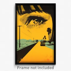 German Movie Poster - Dry Los Angeles (Germany Psychedelic Art Retro Film Print)