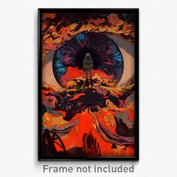 Movie Art Poster - Underground Climb (Psychedelic Retro Weird Film Print)