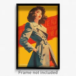 Vietnamese Movie Poster - Woman Feeling Dispirited, Modern Trench Coat (Print)