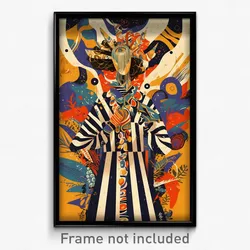 Bollywood Movie Poster - Woman Feeling Discomfort, Striped Champion Uniform
