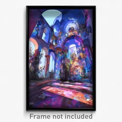 Art Poster - Admirable Cloister (Psychedelic Trippy Weird 11x17 Print)