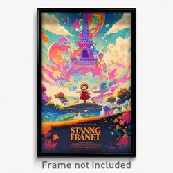French Movie Poster - Adorable Staith (France Psychedelic Art Retro Film Print)