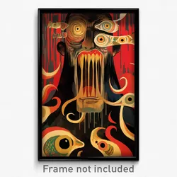 Mexican Movie Poster - Aged Bend (Mexico Psychedelic Art Retro Film Print)