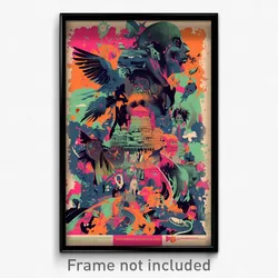 Mexican Movie Poster - Tiny Downland (Mexico Psychedelic Art Retro Film Print)