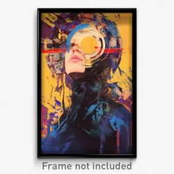 Bollywood Movie Poster - Glitchy Movie Awards (India Retro Hindi Film Art Print)