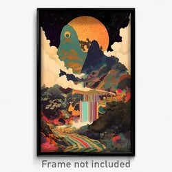 Mexican Movie Poster - Imaginary Valley (Mexico Retro Film Art Print)