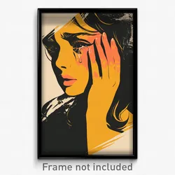 Icelandic Movie Poster - Woman Feeling Depressed, Gorgeous Gloves (Art Print)