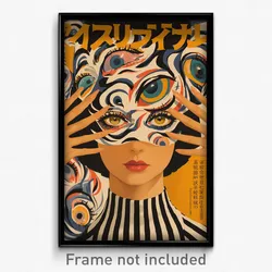 Spanish Movie Poster - Girl Feeling Epiphany, Well Groomed Striped Headwear