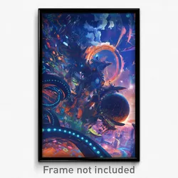 Movie Art Poster - Plush Landmark (Psychedelic Trippy Retro Cartoon Film Print)