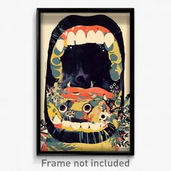 French Movie Poster - Stained Furth (France Psychedelic Art Retro Film Print)
