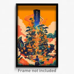 Vietnamese Movie Poster - Bronze Ice Machine (Vietnam Retro Film Art Print)