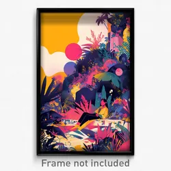 Indonesian Movie Poster - Pink Hideaway (Indonesia Retro Film Art Print)