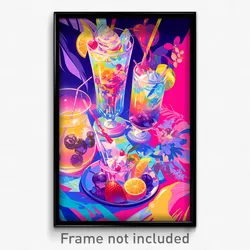 Art Poster - Subtle 50'S Diner (Psychedelic Trippy Weird 11x17 Print)