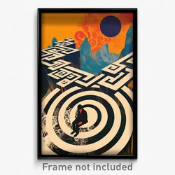 German Movie Poster - Pleasant Pipes (Germany Psychedelic Art Retro Film Print)