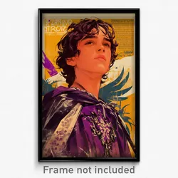 Brazilian Movie Poster - Boy Feeling Hopeless, Black And White Purple Capelet
