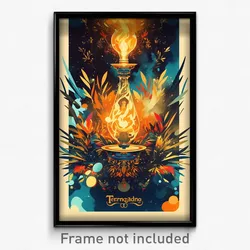 French Movie Poster - Noted Hermitage (France Psychedelic Art Retro Film Print)