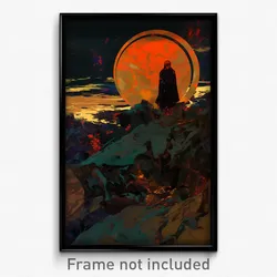 Art Poster - Silent Butte (Psychedelic Trippy Weird 11x17 Cartoon Print)
