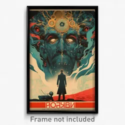 Russian Movie Poster - Pretty Rest (Russia Psychedelic Art Retro Film Print)